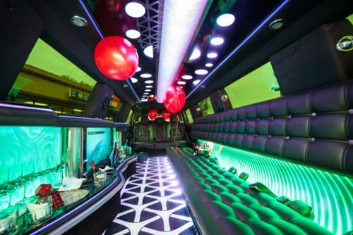 20-passenger luxury party bus rental in Los Angeles